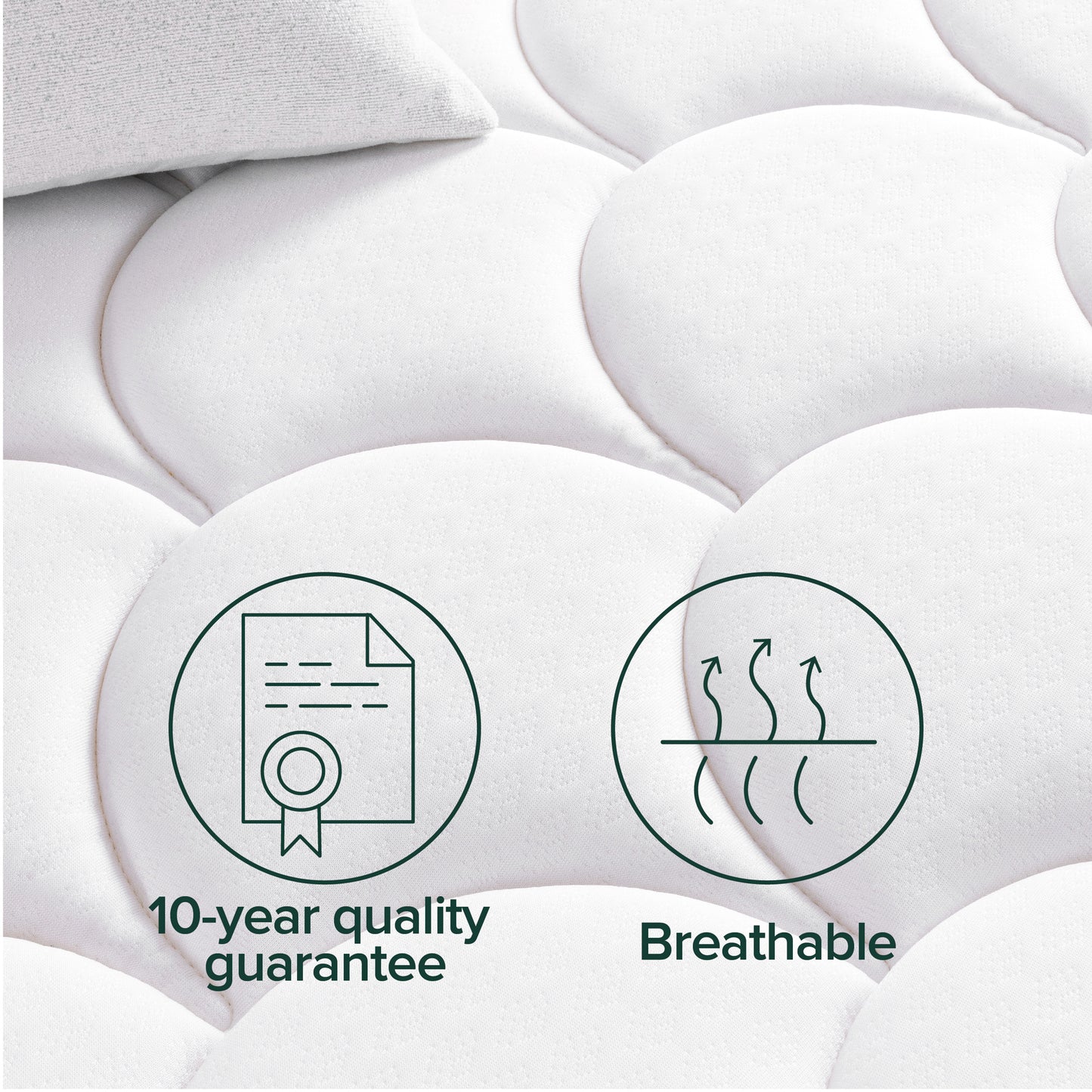 Zinus Spring Mattress Euro Top Pocketed Spring 30cm