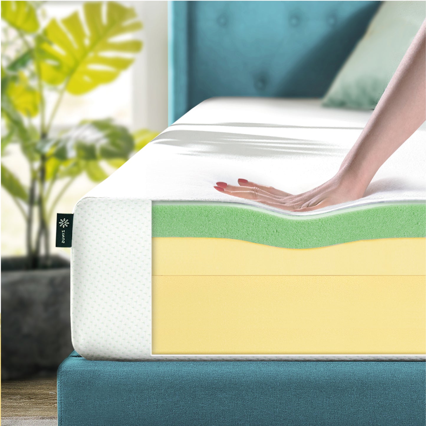 Zinus 20cm Green Tea Memory Foam Mattress (8")
