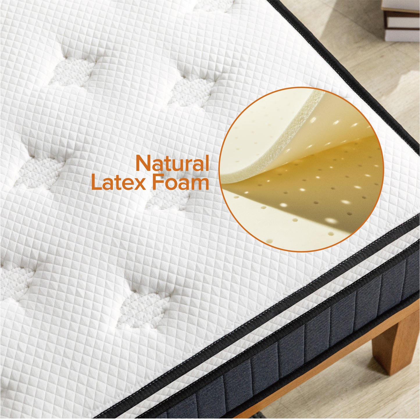 Zinus Orthopedic Supreme Zero-Motion 10” (25cm) Euro Top Mattress