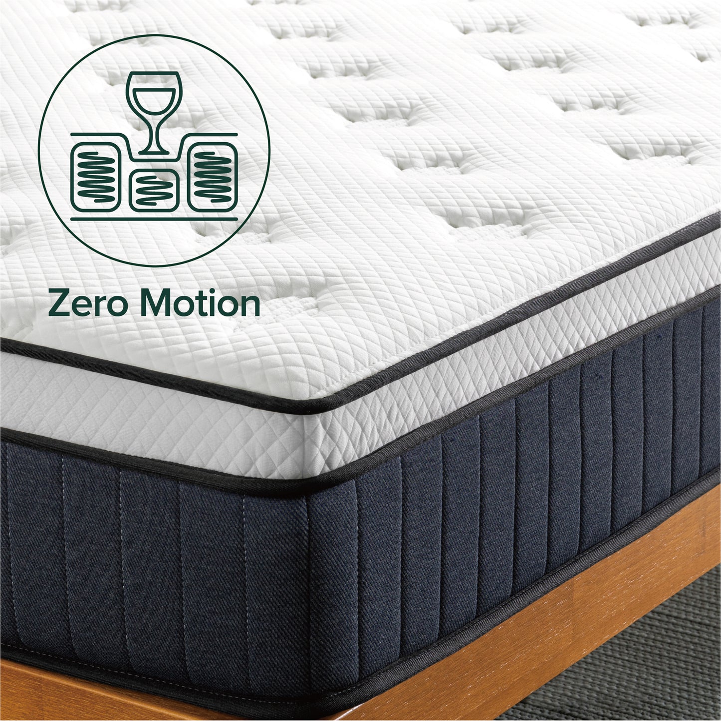 Zinus Orthopedic Supreme Zero-Motion 10” (25cm) Euro Top Mattress
