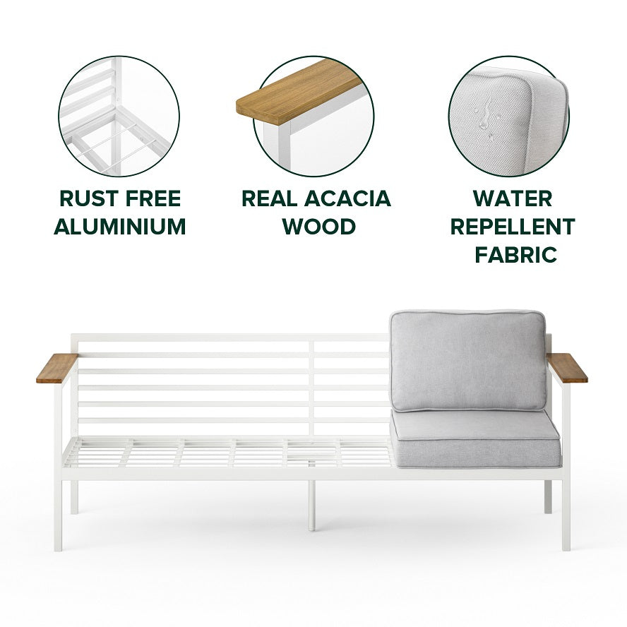 Zinus Pablo Outdoor Sofa with Waterproof Cushions