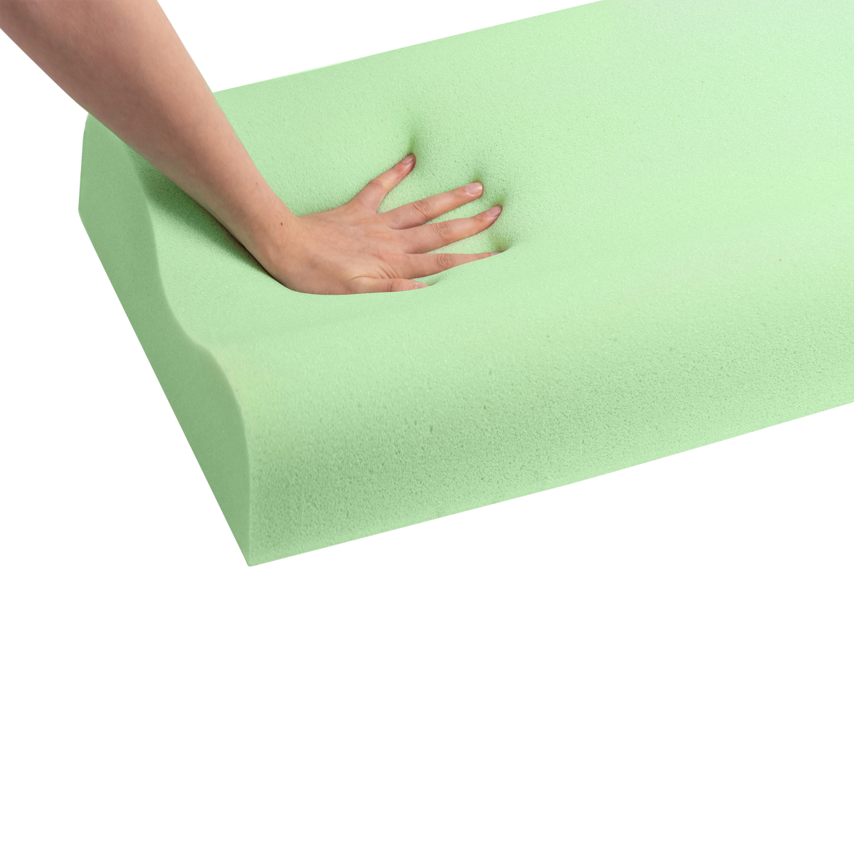 Zinus Cool Green Tea Memory Foam Contour Pillow Zinus Singapore