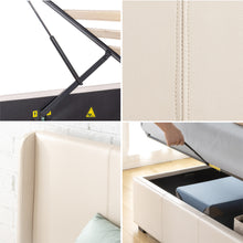 Load image into Gallery viewer, Zinus Santosa Upholstered Gas Lift Storage Bed
