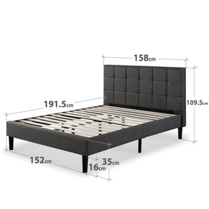 Zinus Lottie Upholstered Platform Bed Frame