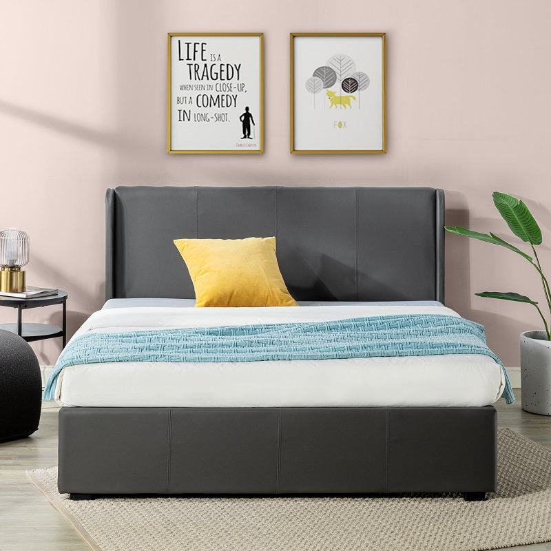 Zinus Maddon Upholstered Platform Bed with Storage