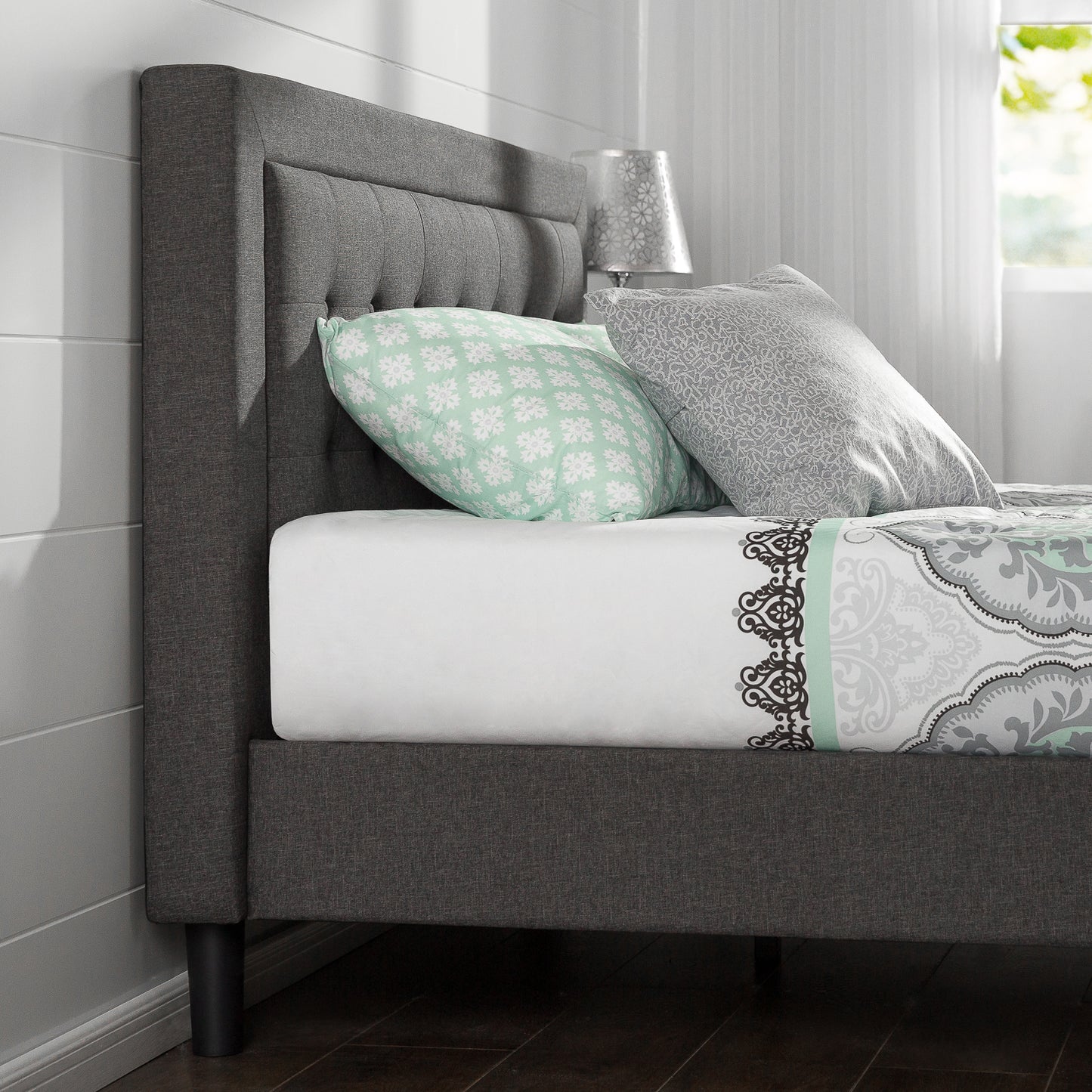Zinus Dachelle Upholstered Platform Bed Frame-Bedframes-Zinus Singapore