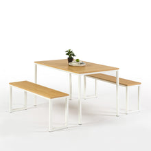 Load image into Gallery viewer, Zinus Modern Studio Collection Soho Dining Table with Two Benches/3 piece set - WHITE-Table-Zinus Singapore
