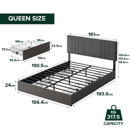 Zinus Serena Storage Bed Frame