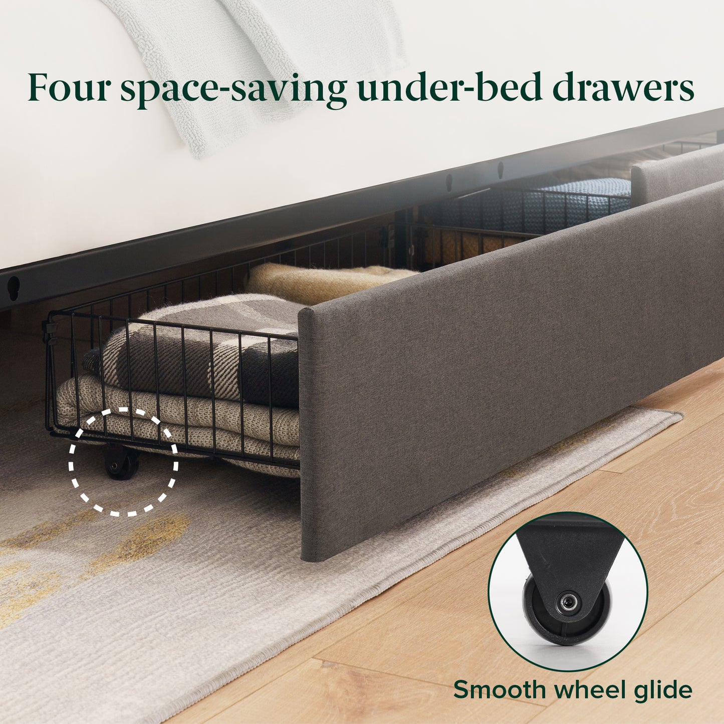 Zinus Serena Storage Bed Frame