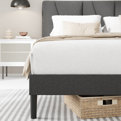 Zinus Maya Upholstered Platform Bed Frame