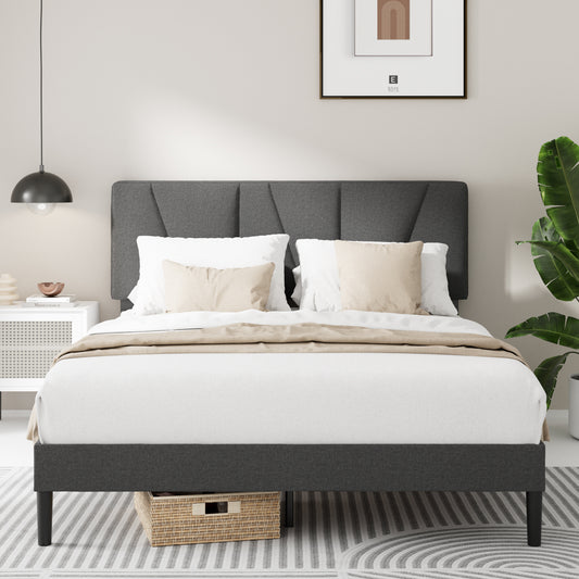 Zinus Maya Upholstered Platform Bed Frame