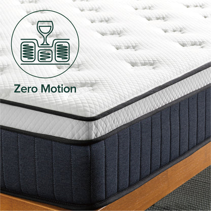 Zinus Orthopedic Supreme Zero-Motion 10” (25cm) Euro Top Mattress