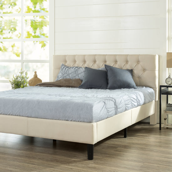 zinus-mattress-on-a-bed-frame