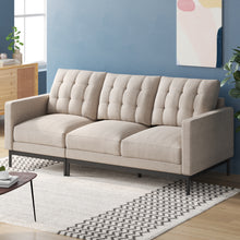 Load image into Gallery viewer, Zinus Thomson 3 Seater Sofa Beige
