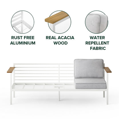 Zinus Pablo Outdoor Sofa with Waterproof Cushions
