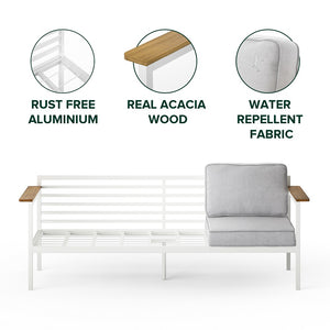 Zinus Pablo Outdoor Sofa with Waterproof Cushions