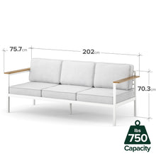 Load image into Gallery viewer, Zinus Pablo Outdoor Sofa with Waterproof Cushions
