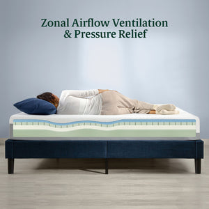 Zinus 25cm Ultra Cool Gel Memory Foam Mattress (10”)