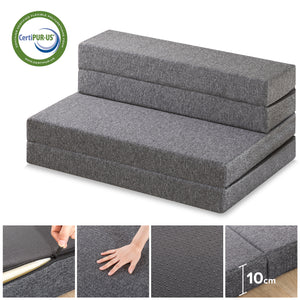 Zinus 4 inch Sofa Bed Grey (10cm)