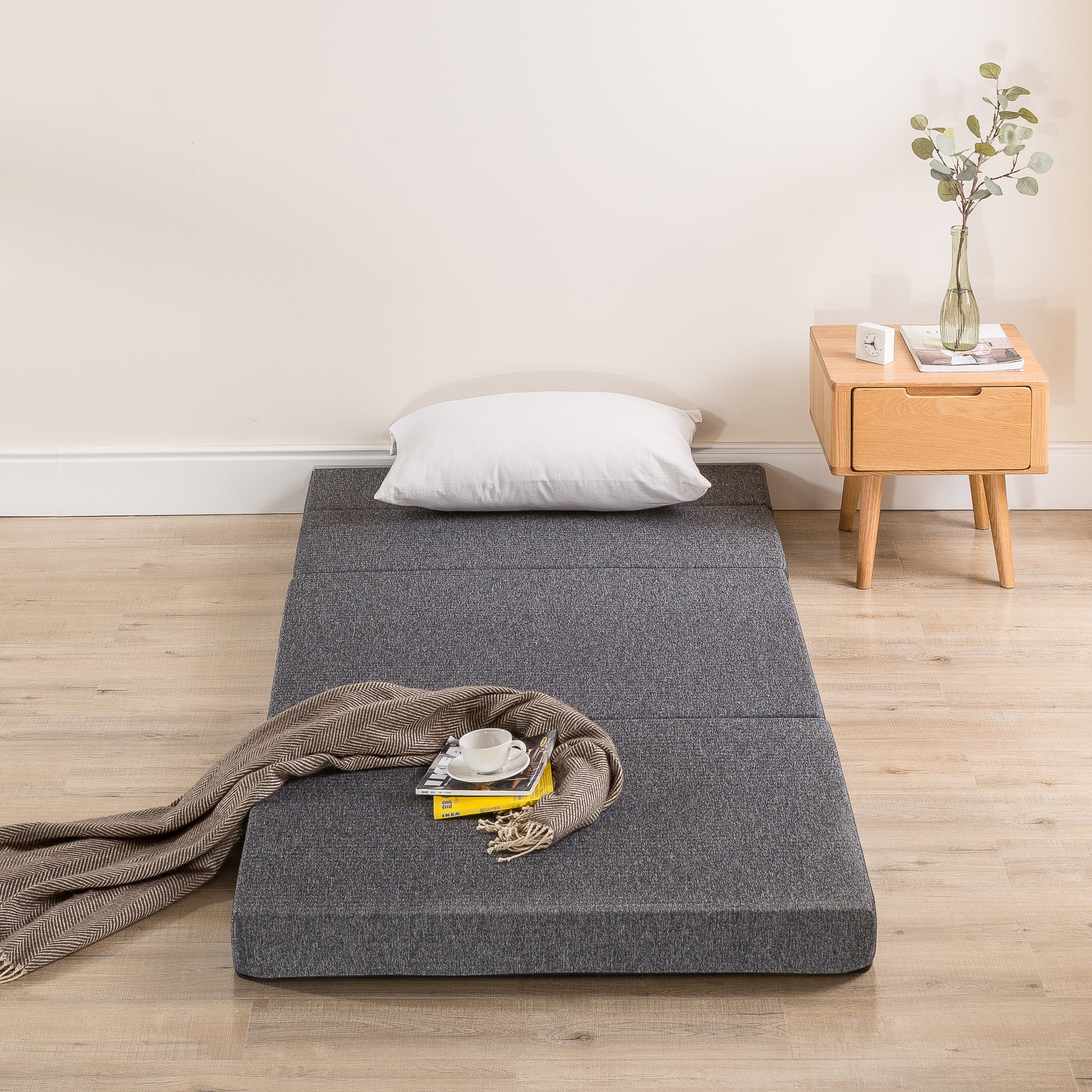 Discon Zinus 4 inch Sofa Bed Grey 10cm Zinus Singapore