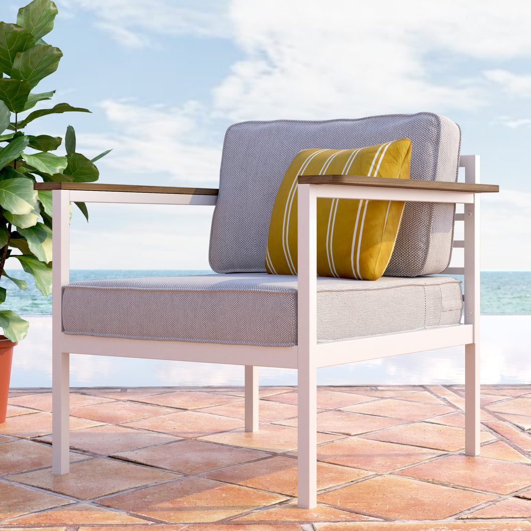 Zinus Pablo Outdoor Armchair With Cushions (A Set of 2)