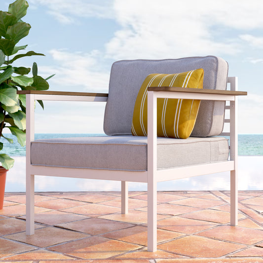 Zinus Pablo Outdoor Armchair With Cushions (A Set of 2)