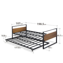 Load image into Gallery viewer, Zinus Ironline Day Bed With Pull Out Bed
