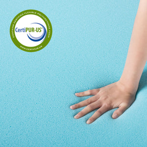 ZINUS 3” Cooling Gel Memory Foam Mattress Topper with Fitted Cover-Toppers-Zinus Singapore