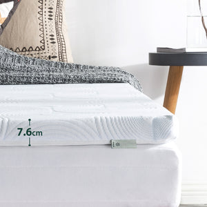 ZINUS 3” Cooling Gel Memory Foam Mattress Topper with Fitted Cover-Toppers-Zinus Singapore