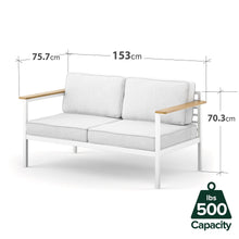 Load image into Gallery viewer, Zinus Pablo Outdoor Loveseat with Waterproof Cushions

