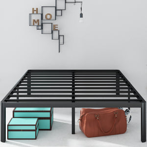 Zinus® Black Metal Bed Frame (16")-Foundation-Zinus Singapore