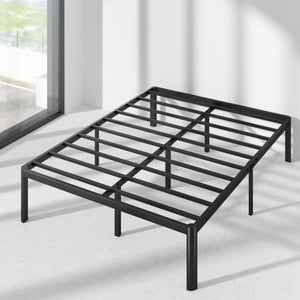 Zinus® Black Metal Bed Frame (16")-Foundation-Zinus Singapore