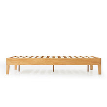 Load image into Gallery viewer, Zinus 14&quot; Deluxe Wood Platform Bed Natural (Base)-foundation-Zinus Singapore
