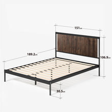 Load image into Gallery viewer, Zinus® Wesley Wood and Metal Platform Bed-Bedframes-Zinus Singapore
