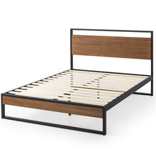 Load image into Gallery viewer, Zinus Suzanne Metal and Wood Platform Bedframe (14”)
