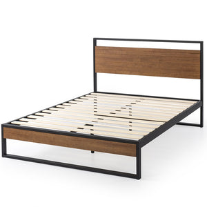 Zinus Suzanne Metal and Wood Platform Bedframe (14”)
