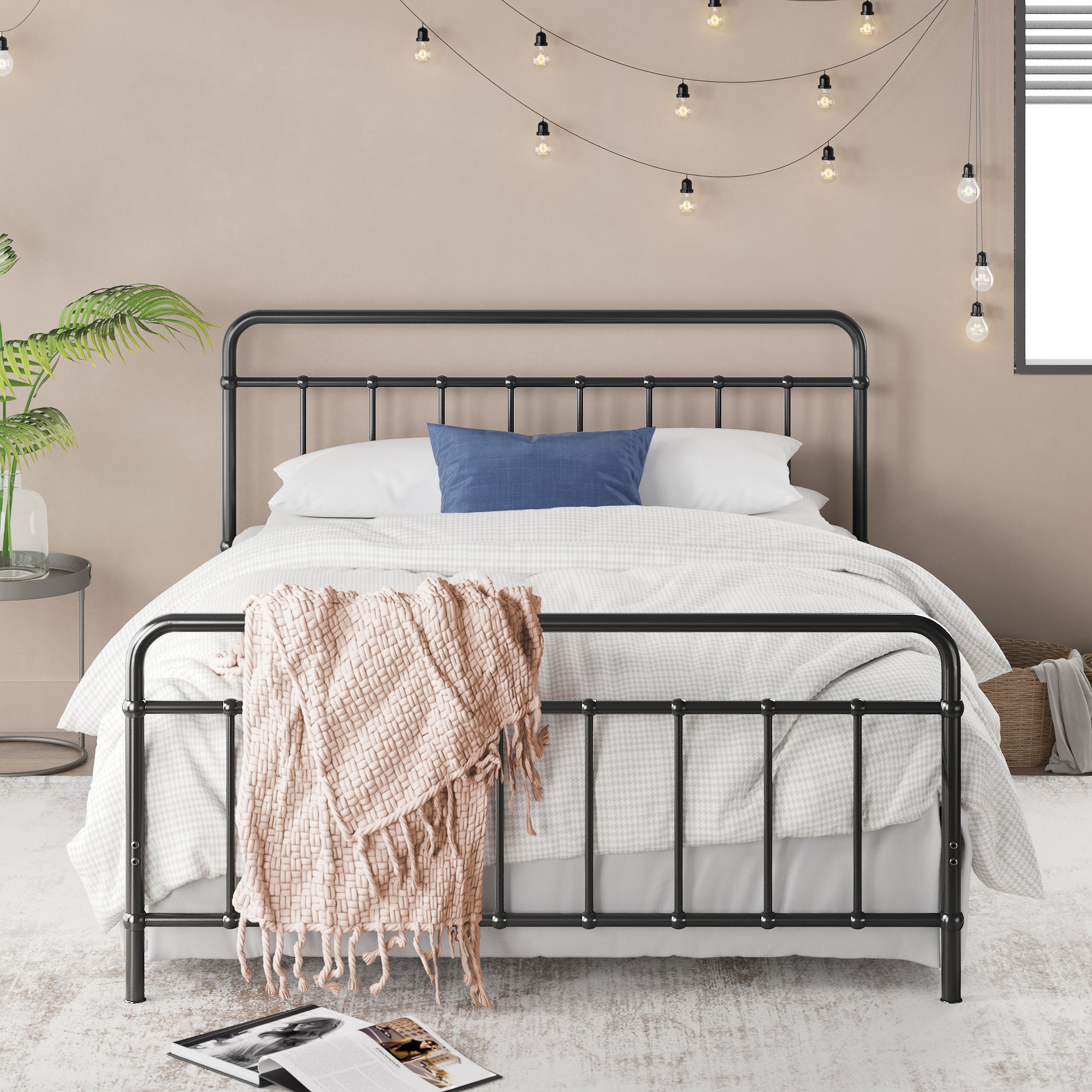 Zinus metal bed frame deals