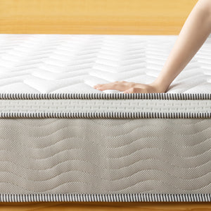 Zinus 25cm Euro Top Latex Hybrid ‘Cool’ Spring Mattress with Encasement (10”)