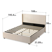 Load image into Gallery viewer, Zinus Santosa Upholstered Gas Lift Storage Bed
