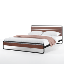 Load image into Gallery viewer, Zinus® Horizon Metal &amp; Wooden Platform Bedframe-Bedframes-Zinus Singapore
