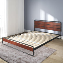 Load image into Gallery viewer, Zinus® Horizon Metal &amp; Wooden Platform Bedframe-Bedframes-Zinus Singapore
