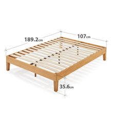 Load image into Gallery viewer, Zinus 14&quot; Deluxe Wood Platform Bed Natural (Base)-foundation-Zinus Singapore
