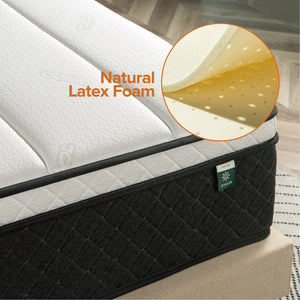 Zinus 35.5cm iCoil® Hybrid Latex & Cool Gel Memory Foam 2.0 “Cool” Series Box Top Mattress (14”) **MKII**