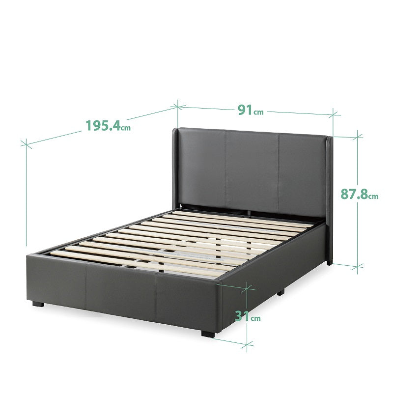 Zinus Maddon Upholstered Platform Bed with Storage