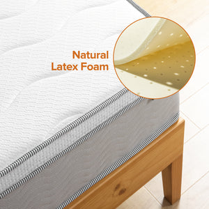 Zinus 30cm Euro Top Latex Hybrid ‘Cool’ Spring Mattress with Encasement (12”)