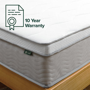 Zinus 30cm Euro Top Latex Hybrid ‘Cool’ Spring Mattress with Encasement (12”)