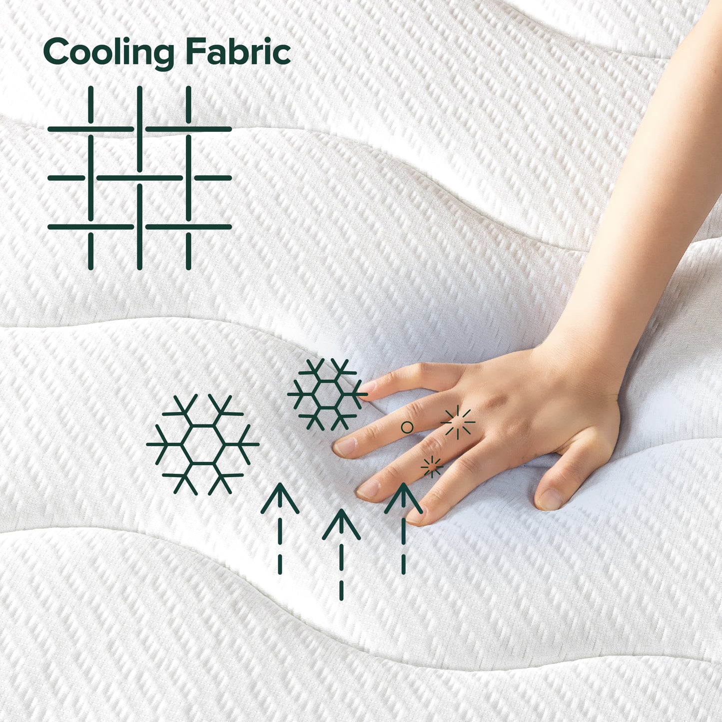 Zinus 25cm Euro Top Latex & Memory Foam Hybrid ‘Cool’ Spring Mattress with Encasement (10")