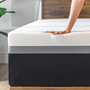 (Discon) Zinus 35.5cm iCoil® Hybrid Latex & Memory Foam 2.0 “Cool” Series Smooth Top Mattress (14”) **MKIII**