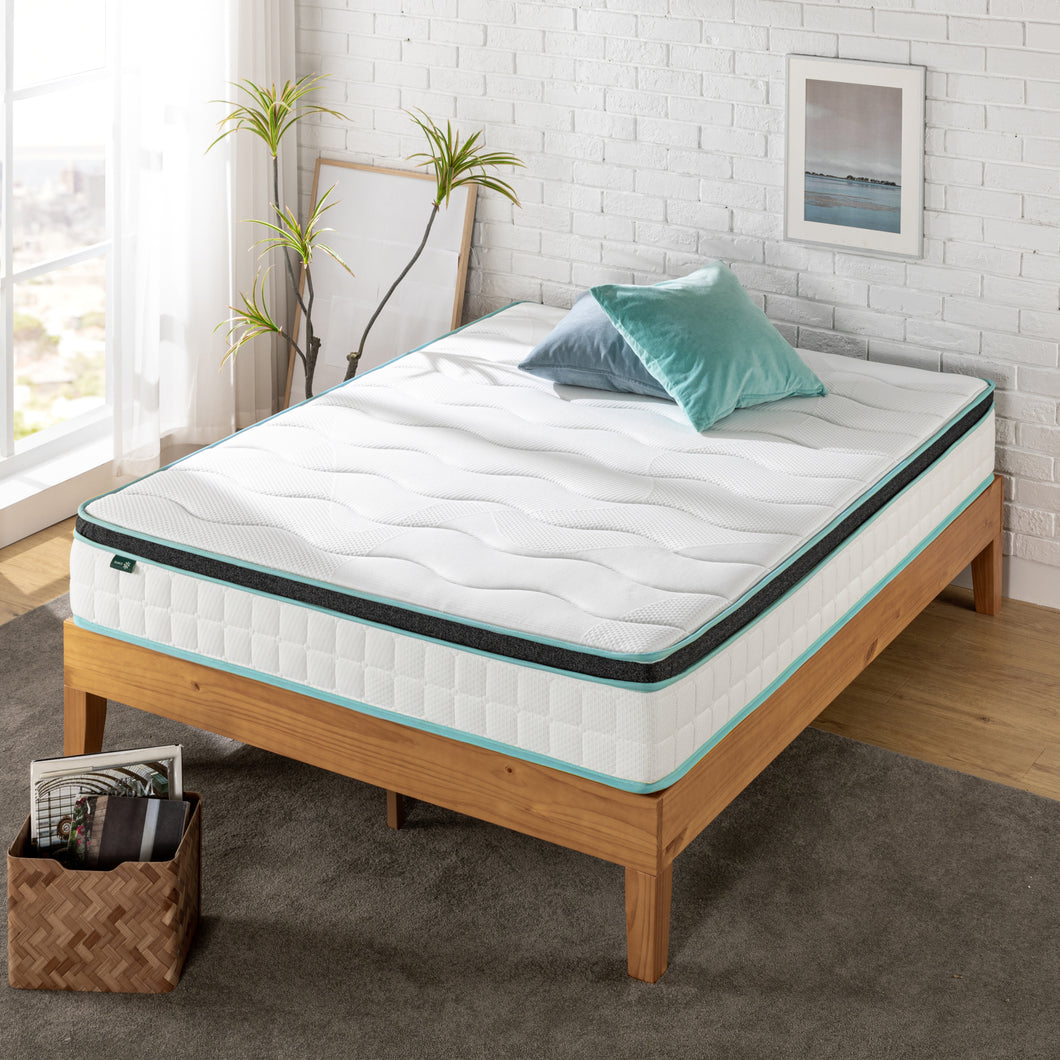 Zinus 25cm Cool Gel Memory Foam Bonnell Spring (10”) Euro Top Mattress