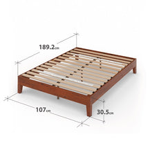 Load image into Gallery viewer, Zinus 12&quot; Deluxe Wood Platform Bed Cherry (Base)-foundation-Zinus Singapore
